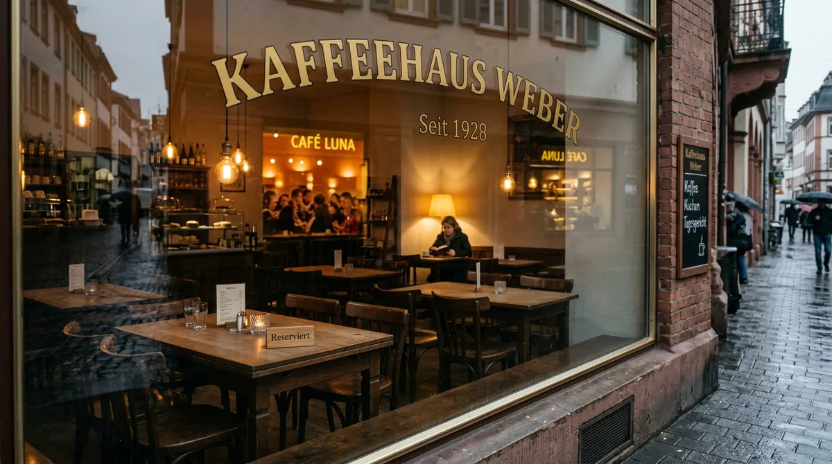 Leeres Café am Nachmittag — Sinnbild für ausbleibende Gäste